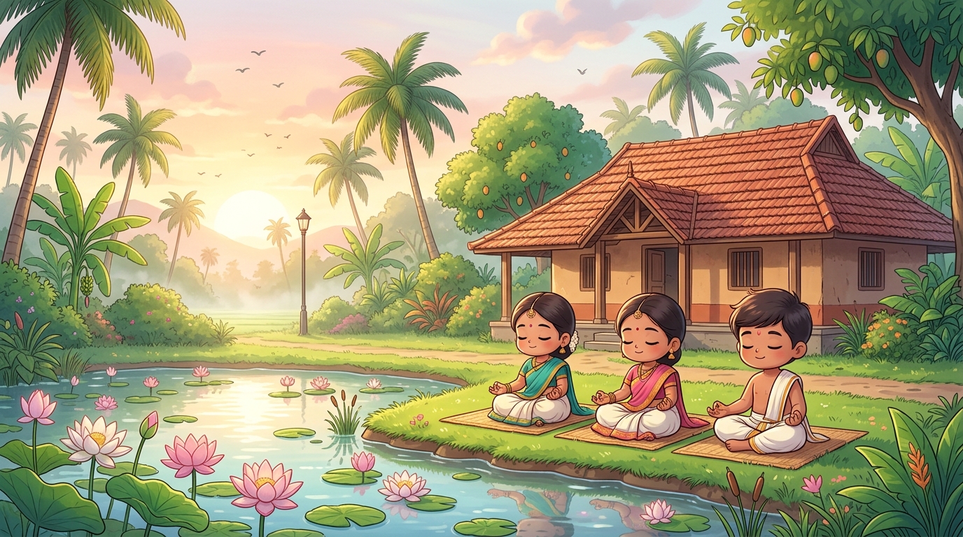 Chibi Tamil Village Meditation